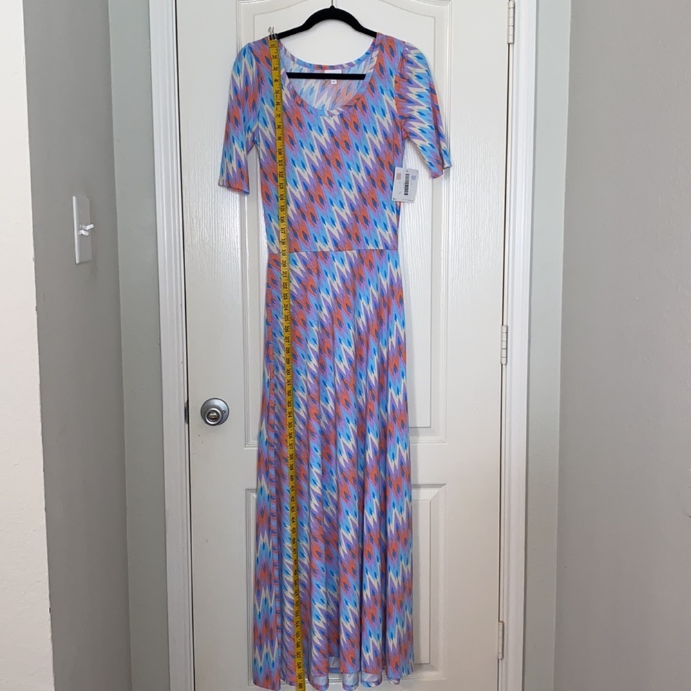 LuLaRoe Ana maxi dress size S geometry pattern - Picture 3 of 12